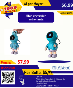 Proyector LED Astronauta con Control Remoto