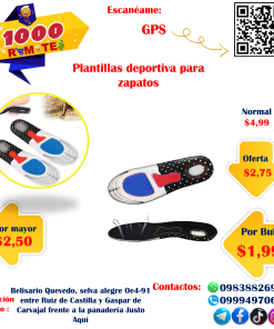 Plantillas deportiva para zapatos