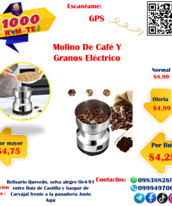 Molino De Café Y Granos Eléctrico – ¡Remate Final!
