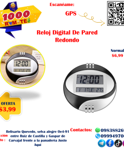 Reloj Redondo Para Hogar Y Oficina – ¡Liquidación Especial!