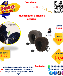 Masajeador 3 niveles cervical