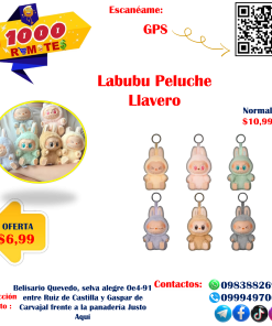 llavero labubu afelpado en ofertas