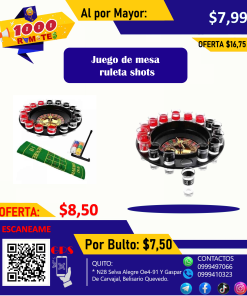 SET DE RULETA VASOS PARA REUNIONES