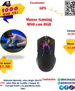Mouse Gaming M80 con Rgb