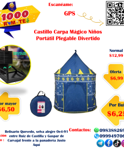 Carpa Castillo Pequeña Portátil Infantil Princesa