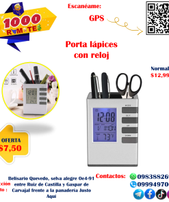 Reloj porta Lápices