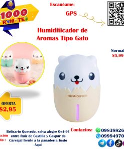 Humidificador De Aromas Tipo Gato