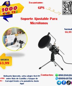 Soporte Ajustable Pata Micrófono