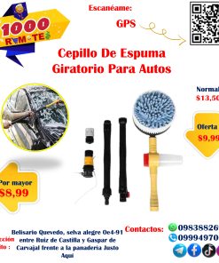 Cepillo De Espuma Giratorio Para Autos