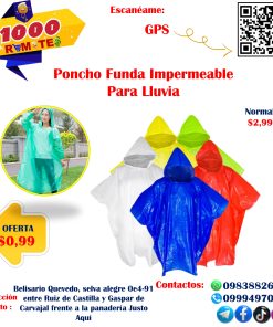 Poncho Impermeable Para Lluvia