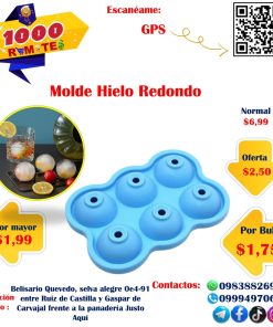 Molde Hielo Redondo