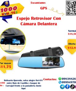 Espejo Retrovisor Con Cámara Doble