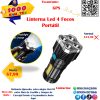 Linterna Led 4 Focos