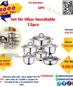 Set De Ollas 12 Piezas