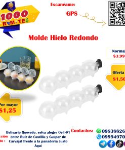 Molde De Hielo Redondo