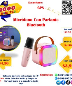 Parlante con Micrófono Karaoke