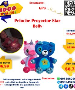 Peluche Proyector Star Belly