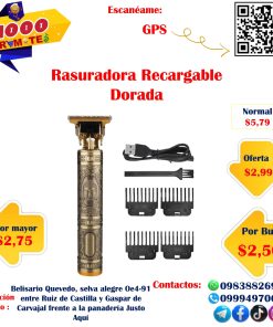 Rasuradora Recargable Dorada