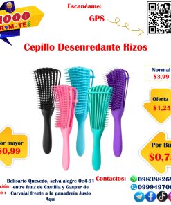Cepillo Desenredante Rizos