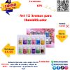 Set 12 Aromas Para Humidificador