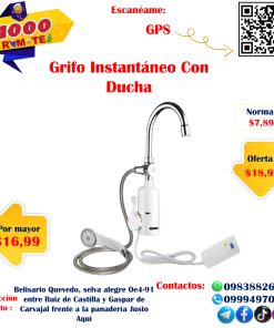 Grifo Instantáneo Con Ducha