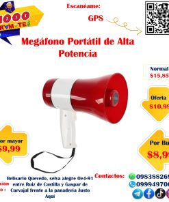 Megáfono Portátil De Alta Potencia