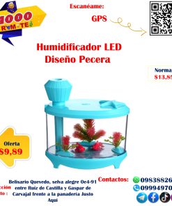 Humidificador Led Diseño Pecera
