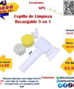Cepillo De Limpieza Recargable 5 En 1